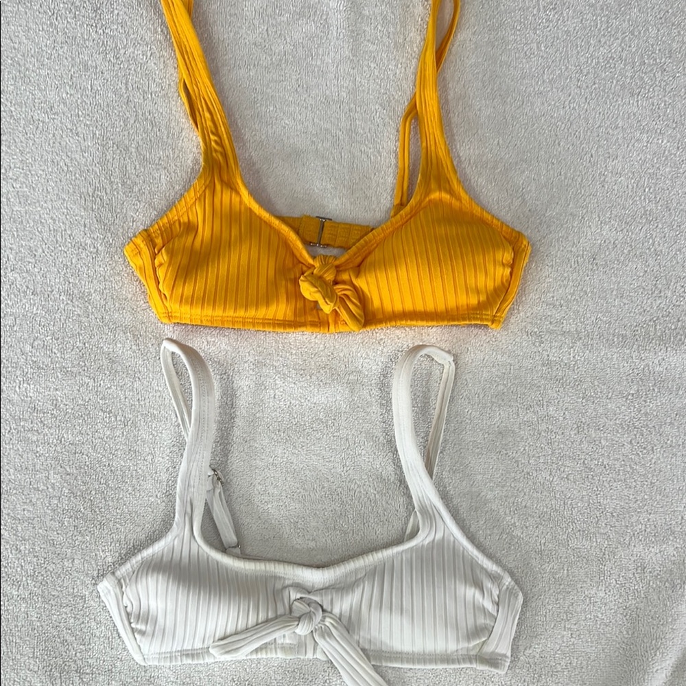 Xhilaration Women’s Ribbed Bikini Tops- Size XS